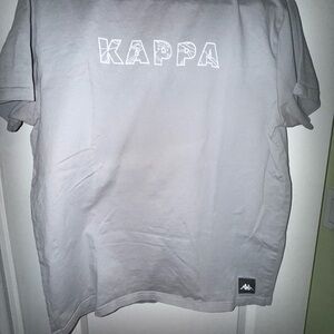 Kappa Gray Tee with White Print Logo